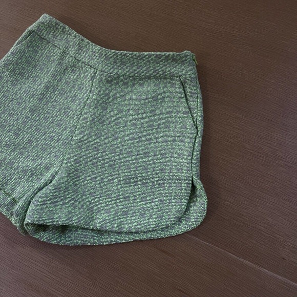 Women's Forever 21 Size S Neon Green Gray Tweed Shorts - Picture 2 of 6